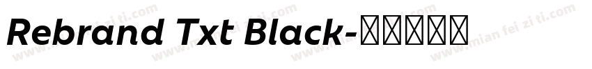 Rebrand Txt Black字体转换